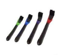 4-Piece Horseshoe Cleaning Brush Set Soft Grip | Soft Rubber Handle, 6.5-inch Sturdy Brushes, Assorted Colours, Essential For Daily Horse Care And Grooming