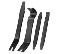 4-Piece Plastic Pry Bar Set for Car Audio Dash(black) | 4-piece set, various sizes 46-147mm, easy dash removal, safe plastic material, fit
