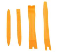 4-Piece Plastic Pry Bar Set for Car Audio Dash(Yellow) | 4-piece set, various sizes 46-147mm, easy dash removal, safe plastic material, fit