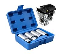 4 Piece Square Drive Metric 6mm-12mm Extraction Socket Set | Stripped Screw Extractor Set Extraction Socket Set for Engine Motorcycle Car Repair Agricultural Machinery Workshop