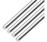 4 Pieces 304 Stainless Steel Round Rods - 500mm Length for DIY Craft, Model Plane, Ship, and Car Projects(4Pcsx6x500mm)
