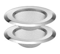 4 Pieces Drain Stopper, Kitchen Sink Strainer Stainless Steel, 4x Mesh Basket Food Catcher, Heavy Duty Drain Filter for Kitchen Sink Bathroom Bathtub Wash Basin, Sturdy Stainless Steel Material
