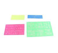 4 Pieces Letter Number Stencils,Plastic Material Capital Lowercase Lettering Template, for Learning Painting Scrapbooking,Scrapbooking DIY
