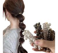 4 Pieces No Damage Soft Elastic Spiral Hair Ties for Thin Hair, Spiral Hair Ties for Women & Girls, Soft Elastic Spiral Hairs Ties (#2)