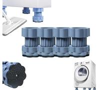4 Pièces Piedini per Lavatrice Antivibrazione,Regolabile Piedini in Gomma Universali,Piedini Antivibrazione Lavatrice,Anti Vibration Anti Bruit Support Machine a Laver Seche Linge