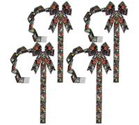 4 Pieces Seasonal Giant Reusable with Lights Funny Halloween Bow