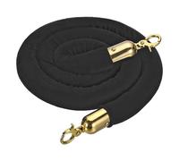 4 Piedi Nero Velluto Stanchion Corda,Folla Controllo Barriera Corda,Dorato