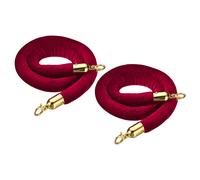 4 Piedi Scuro Rosso Velluto Stanchion Corda,2pz #2
