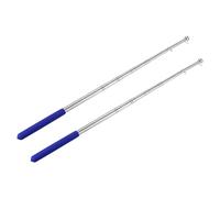 4 Piedi Telescopiche Portatile Aste Portabandiera,2pz Inossidabile Acciaio,Blu