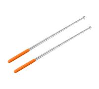 4 Piedi Telescopiche Portatile Aste Portabandiera,2pz Inox Acciaio,Giallo