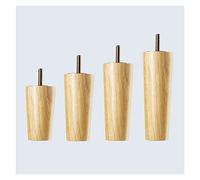 4 piedini conici in gomma per divani M6/M8/M10, in legno di quercia, eleganti gambe di ricambio per tavoli e divani, altezza 30 cm, resistenti e facili da installare