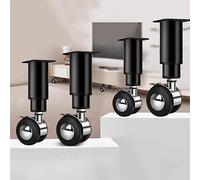 4 piedini di supporto regolabili for armadietti ricambio for divani in metallo rotelle for ufficio universali for da tavolo(Black,8-12CM)