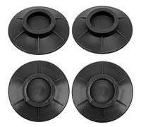 4 piedini in gomma, ammortizzatori antiscivolo, ammortizzatori di vibrazione, tappetini anti vibrazione, per lavatrice e asciugatrice, colore nero