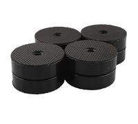 4 piedini isolanti per altoparlanti HiFi, cuscinetti per supporto, neri