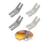 4 piedini per cucire, pressa per macchine da cucire, utensili ausiliari per macchina da cucire, accessori per macchina da cucire (2 piastre grandi per graffette, 2 piccole piastre per cucitrice)