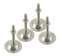 4 Piedini Regolabili, 4 Piedini Incernierati Filettati, Livellamento Base Da 47 Mm, Mobiletto, Divano, Tavolo E Sollevatore for Sedie. Gamba Di Supporto