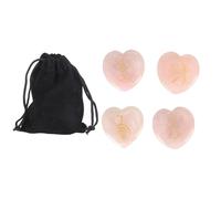 4 pietre per il pollice, pietre curative per il pollice, a forma di cuore, per il bilanciamento Reiki, dimensioni del palmo, per la meditazione, per il bilanciamento dei chakra,