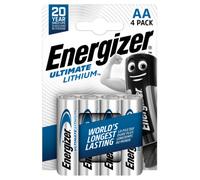 EN UL 4XAA - Batteria al litio, AA (batteria stilo), 3000 mAh, confezione da