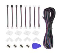 4 Pin 10mm RGB LED Connettore Kit,Include 5M Estensione Cavo