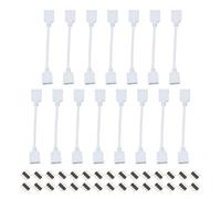 4 Pin 10mm RGB LED Strip Light Connettore Prolunga Cavo 300mm Bianco 15pz