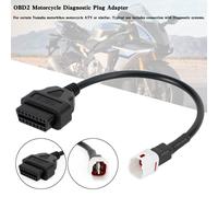 4 Pin to OBD2 Cable Diagnostic Adapter Connector Fit For Yamaha R1 R6 MT09