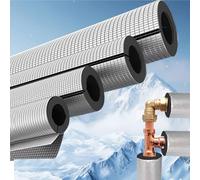 4× Pipe Insulation,Antifreeze Foam Insulated Tubing ,Aluminum Foil Cladding,Opening self-Adhesive Waterproof(Id 60mm,THK 20mm)