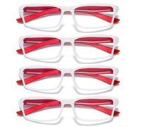 4 Pk Unisex da Uomo Blu Luce Blocco Occhiali da Lettura Nero Bianco Telaio