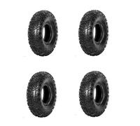 4 Pneumatici 4.10-4 per Quad ATV Buggy Mini Quad 49cc - Gomme Offroad Anteriore e Posteriore - Copertoni Tasselettati Fuoristrada