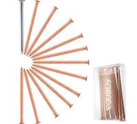 4 pollici (100 mm) 12 pezzi chiodi in rame lunghi per uccidere alberi, rimozione dei ceppi con 1 pezzi 4 pollici Chiodo in acciaio, scatola di immagazzinaggio inclusa