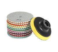4 Pollici Diamanti Lucidatura Dischi Lucidatura Pad Ruota Abrasiva Con Fori Acqua Per Piastrelle Di Pietra Strumento Diamanti Lucidatura A Bagnato Pad