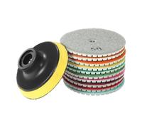 4 Pollici Diamanti Lucidatura Dischi Lucidatura Pad Ruota Abrasiva Con Fori Acqua Per Piastrelle Di Pietra Strumento Diamanti Lucidatura A Bagnato Pad