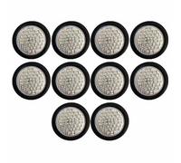 4 " Pollici Rotondo 40 LED Stop Giro Signal Coda Luci Kit Rosso Bianco Ambra
