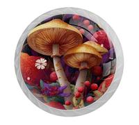 4 pomelli a fungo rotondi bianchi da 35 mm, per cassetti e cassettiere, maniglie per ante di armadietti, maniglie per porte e maniglie, per armadi, decorazioni per la casa, guardaroba