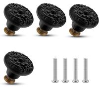 4 Pomelli in Ceramica per Cassetti, Vintage Floreali, Pomelli Decorativi per Mob