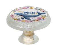 4 pomelli per armadietti a forma di balena, pomelli di alta qualità per porte e cassetti, maniglie rotonde con viti, per mobili da cucina e camera da letto