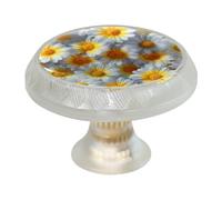 4 pomelli per cassetti a margherita, maniglie trasparenti per armadietti da cucina, pomelli rotondi per porte di mobili da 35 mm