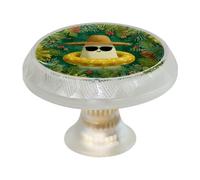4 pomelli per cassetti con fantasmi carini, maniglie trasparenti per armadietti da cucina, pomelli rotondi per porte di mobili da 35 mm
