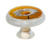 4 pomelli singoli a margherita per cassetti, maniglie trasparenti per armadietti da cucina, pomelli rotondi per porte di mobili da 35 mm