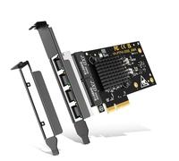4 Port Gigabit Base-T Network Card, I350 Controller, NICGIGA 4 Port 1G PCIe Ethernet Adapter, 4 x 1Gbe RJ45 Port NIC Card, Windows10/11/Windows Server/Linux