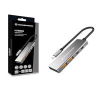 CONCEPTRONIC HUBBIES15G 4-Port USB 3.2 Gen 2 Hub, 10 Gbit/s, USB-C x 2, USB-A x