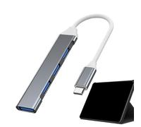 4-Port USB Hub, High-Speed Multipurpose Data Splitter, Expander Portable Adapter for Laptop, Desktop, Flash Drive, HDD, Console, Printer, and Keyboard Connectivity
