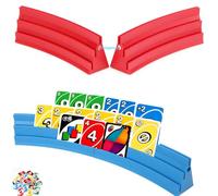 4 Porta Supporto di Carte da Gioco a Mani Libere, 3 Strato con Magnetico Porta Carte da Gioco per poker/UNO, Canasta, per Anziani Ddulti e Bambini