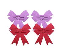 4 portaposate per San Valentino, tascabili, organizer per posate con fiocco, forchetta e forchetta