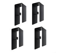 4 portasciugamani in acciaio inossidabile 304, resistenti alla ruggine, con ganci autoadesivi, montaggio a parete senza fori, per bagno, cucina, camera da letto