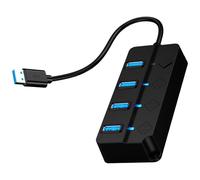 4 Porte/7 Porte USB Hub Dati Splitter Con LED Singoli Interruttori 5Gbps USB3.0 Hub Espansore Multiplo Per PC Computer