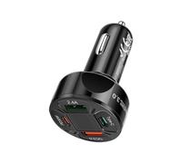 4 porte Car Charger, USB Vehicle Charger Adapter, Fast Charging Portable Auto Adapter, Over-Current Protection Perfect for Travel Outdoor, SUVs, Pickup, Trucks