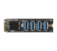 4 Porte da M.2 a PCIe, Anti-interferenza 4 Porte da M.2 a PCIe 4 Porte da USB M.2 a PCIe ad Alta efficienza per PC per Scheda Madre del Computer