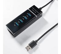 4 porte Hub USB 3.0, Sdoppiatore USB per laptop con cavo da 1.20m, Multi USB Adattatore, Trasferimento Dati Veloce Compatibile Con Mac OS 10.X e versioni successive, Linux