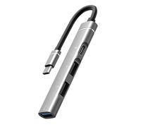 4 Porte In Lega di Alluminio USB3.0 USB2.0 Adattatore Esteso Porta di Ricarica Per Laptop Cellulare Tablet
