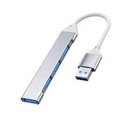 4 porte Multi Splitter Tipo C Hub 3.0 USB 3.1 Adattatore OTG Compatibile con modelli di laptop Modelli Notebook Modelli desktop PC(USB Silver)